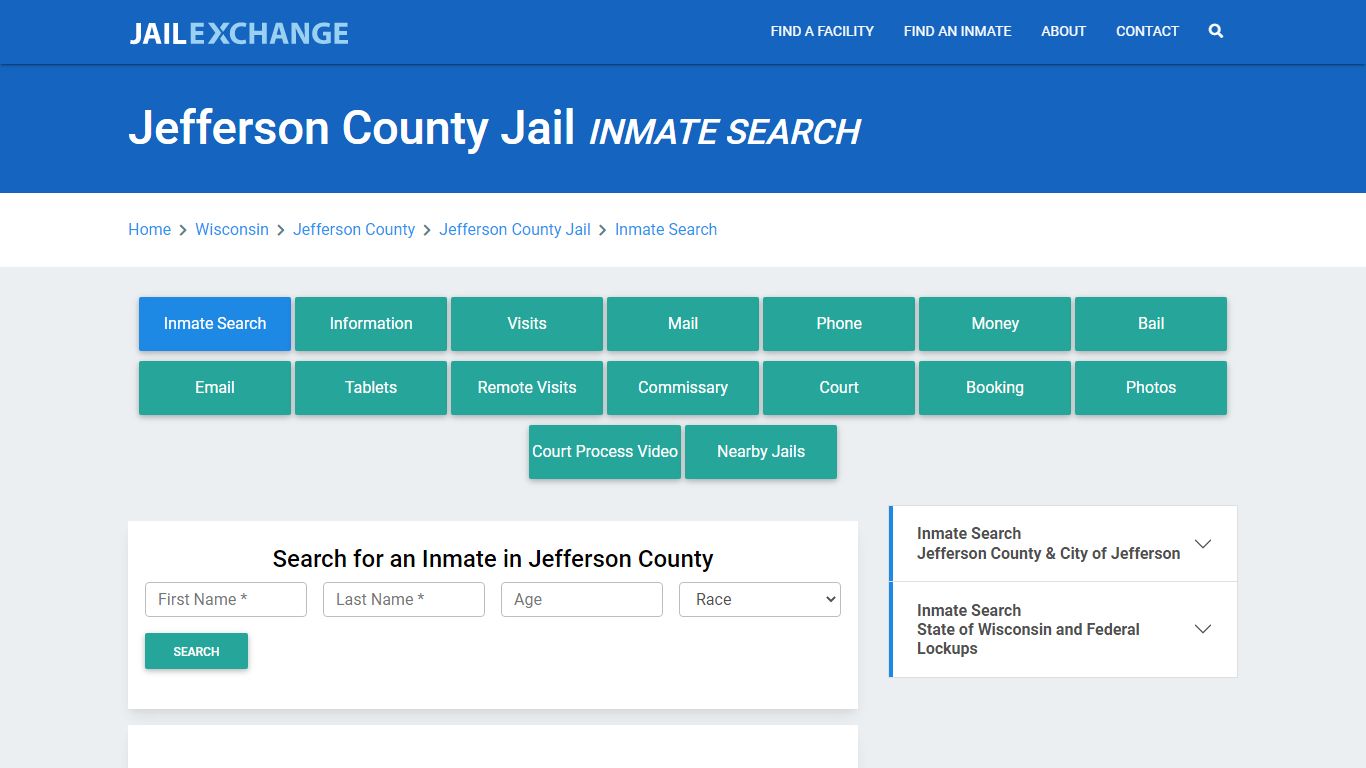 Jefferson County Jail, WI Inmate Search: Roster & Mugshots