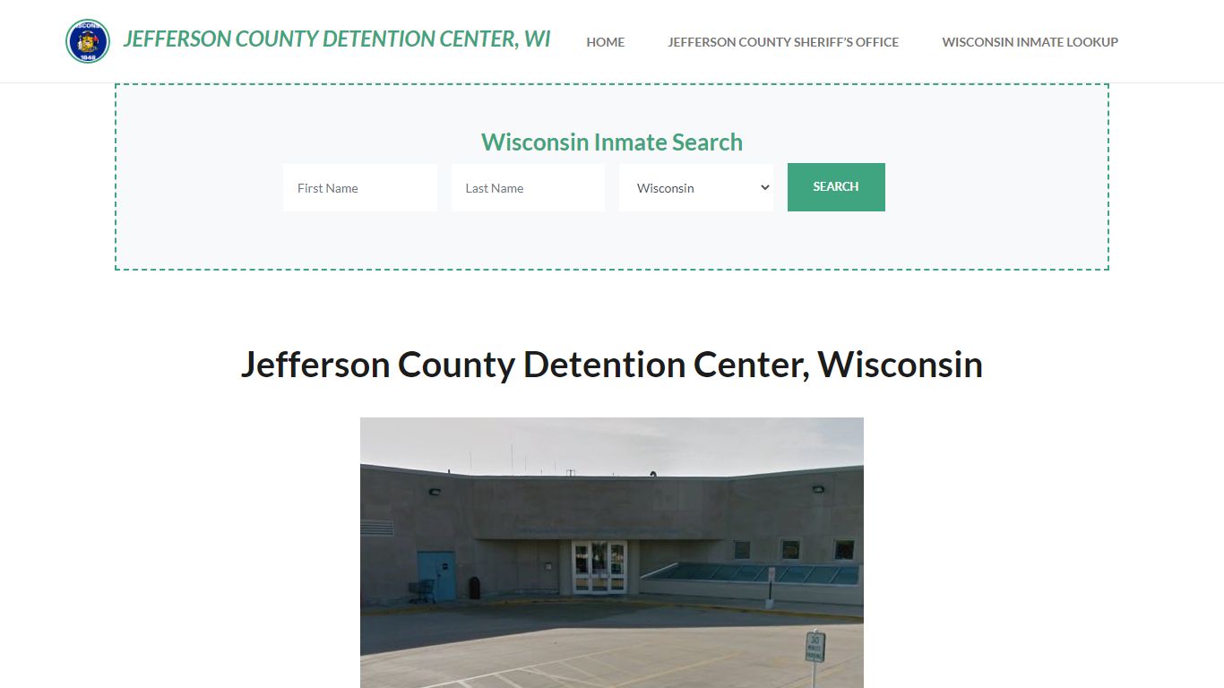 Jefferson County Detention Center, WI Inmate Roster, Offender Search